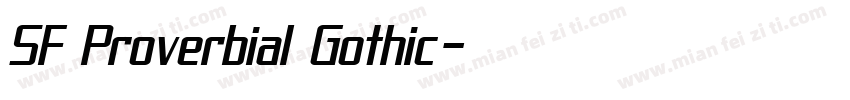 SF Proverbial Gothic字体转换